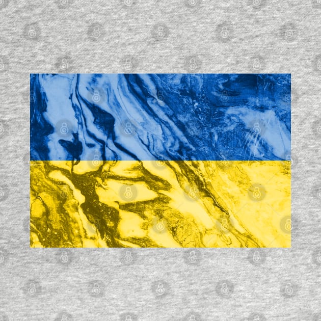 Flag of Ukraine - Marble Texture by DrPen